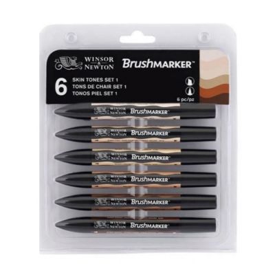 Set de marcadores Winsor & Newton Promarker Brush 6 piel