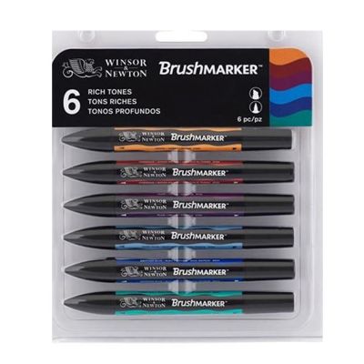 Set de marcadores Winsor & Newton Promarker Brush 6 profundos